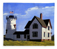 Stage Harbor Lighthouse Cape Cod Massachusetts - Blanket