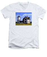 Stage Harbor Lighthouse Cape Cod Massachusetts - Men's V-Neck T-Shirt