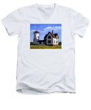 Stage Harbor Lighthouse Cape Cod Massachusetts - Men's V-Neck T-Shirt