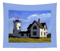Stage Harbor Lighthouse Cape Cod Massachusetts - Tapestry