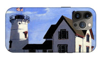 Stage Harbor Lighthouse Cape Cod Massachusetts - Phone Case