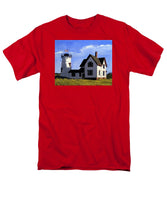 Stage Harbor Lighthouse Cape Cod Massachusetts - Men's T-Shirt  (Regular Fit)