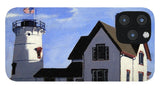 Stage Harbor Lighthouse Cape Cod Massachusetts - Phone Case