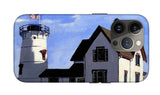 Stage Harbor Lighthouse Cape Cod Massachusetts - Phone Case