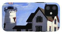 Stage Harbor Lighthouse Cape Cod Massachusetts - Phone Case