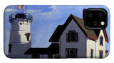 Stage Harbor Lighthouse Cape Cod Massachusetts - Phone Case