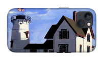 Stage Harbor Lighthouse Cape Cod Massachusetts - Phone Case