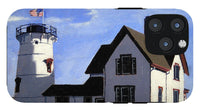 Stage Harbor Lighthouse Cape Cod Massachusetts - Phone Case