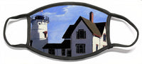 Stage Harbor Lighthouse Cape Cod Massachusetts - Face Mask