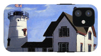Stage Harbor Lighthouse Cape Cod Massachusetts - Phone Case