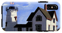 Stage Harbor Lighthouse Cape Cod Massachusetts - Phone Case