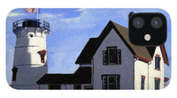 Stage Harbor Lighthouse Cape Cod Massachusetts - Phone Case