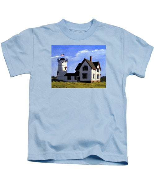 Stage Harbor Lighthouse Cape Cod Massachusetts - Kids T-Shirt