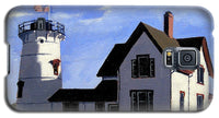 Stage Harbor Lighthouse Cape Cod Massachusetts - Phone Case