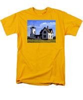 Stage Harbor Lighthouse Cape Cod Massachusetts - Men's T-Shirt  (Regular Fit)