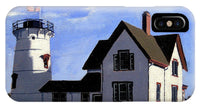Stage Harbor Lighthouse Cape Cod Massachusetts - Phone Case