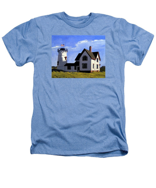 Stage Harbor Lighthouse Cape Cod Massachusetts - Heathers T-Shirt