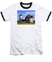 Stage Harbor Lighthouse Cape Cod Massachusetts - Baseball T-Shirt