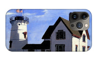 Stage Harbor Lighthouse Cape Cod Massachusetts - Phone Case