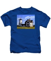 Stage Harbor Lighthouse Cape Cod Massachusetts - Kids T-Shirt