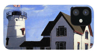 Stage Harbor Lighthouse Cape Cod Massachusetts - Phone Case