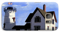 Stage Harbor Lighthouse Cape Cod Massachusetts - Phone Case