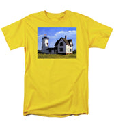 Stage Harbor Lighthouse Cape Cod Massachusetts - Men's T-Shirt  (Regular Fit)