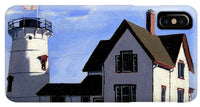 Stage Harbor Lighthouse Cape Cod Massachusetts - Phone Case