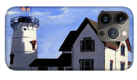 Stage Harbor Lighthouse Cape Cod Massachusetts - Phone Case