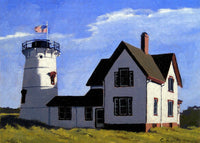 Stage Harbor Lighthouse Cape Cod Massachusetts - Puzzle
