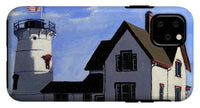 Stage Harbor Lighthouse Cape Cod Massachusetts - Phone Case