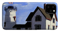 Stage Harbor Lighthouse Cape Cod Massachusetts - Phone Case