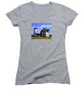 Stage Harbor Lighthouse Cape Cod Massachusetts - Women's V-Neck