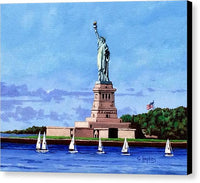 Statue of Liberty on Liberty Island in New York Harbor in New York City - Canvas Print