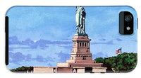 Statue of Liberty on Liberty Island in New York Harbor in New York City - Phone Case