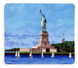 Statue of Liberty on Liberty Island in New York Harbor in New York City - Blanket