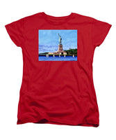 Statue of Liberty on Liberty Island in New York Harbor in New York City - Women's T-Shirt (Standard Fit)