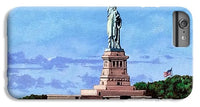 Statue of Liberty on Liberty Island in New York Harbor in New York City - Phone Case