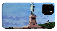 Statue of Liberty on Liberty Island in New York Harbor in New York City - Phone Case