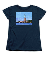 Statue of Liberty on Liberty Island in New York Harbor in New York City - Women's T-Shirt (Standard Fit)
