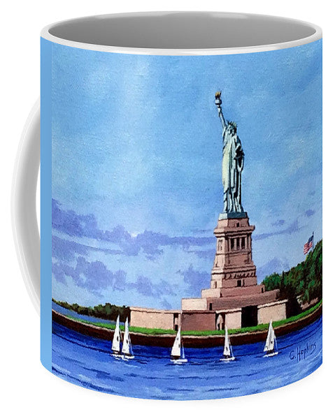 Statue of Liberty on Liberty Island in New York Harbor in New York City - Mug