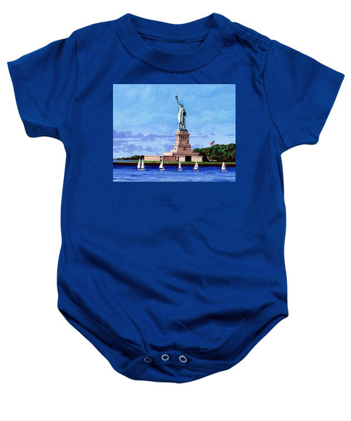 Statue of Liberty on Liberty Island in New York Harbor in New York City - Baby Onesie