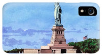 Statue of Liberty on Liberty Island in New York Harbor in New York City - Phone Case