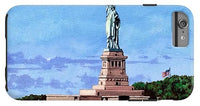 Statue of Liberty on Liberty Island in New York Harbor in New York City - Phone Case