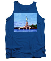 Statue of Liberty on Liberty Island in New York Harbor in New York City - Tank Top