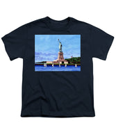 Statue of Liberty on Liberty Island in New York Harbor in New York City - Youth T-Shirt