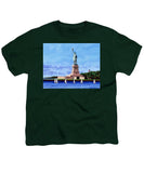 Statue of Liberty on Liberty Island in New York Harbor in New York City - Youth T-Shirt