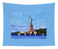 Statue of Liberty on Liberty Island in New York Harbor in New York City - Tapestry