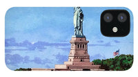 Statue of Liberty on Liberty Island in New York Harbor in New York City - Phone Case