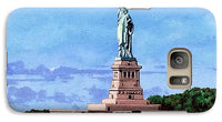 Statue of Liberty on Liberty Island in New York Harbor in New York City - Phone Case